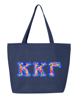 $24.99 Kappa Kappa Gamma Custom Satin Stitch Tote Bag