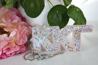 Sorority Shop Kappa Kappa Gamma Glitter Keychain 