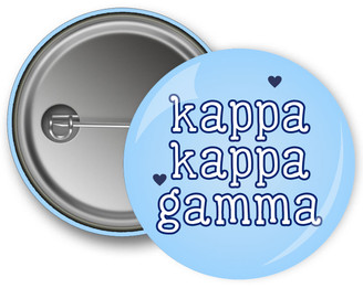 Kappa Kappa Gamma Script Button