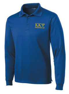 Kappa Kappa Psi- $35 World Famous Long Sleeve Dry Fit Polo
