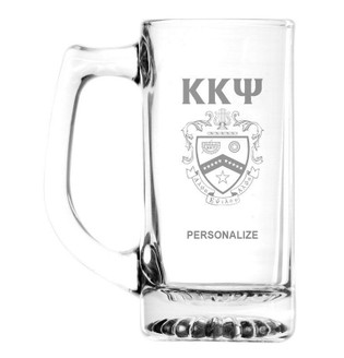 Kappa Kappa Psi Glass Engraved 25 Ounce Mug