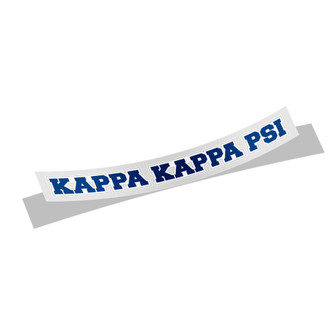 Kappa Kappa Psi Long Window Sticker