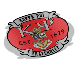  Kappa Psi Banner Crest - Shield Decal 