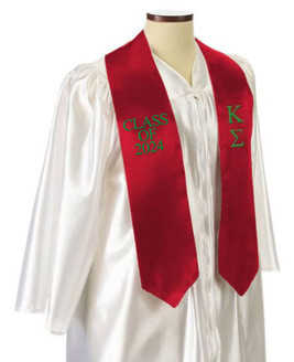 Kappa Sigma Embroidered Graduation Sash Stole