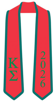 Kappa Sigma Graduation Sash Stole w/ Year