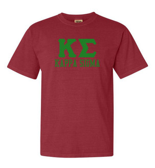  Kappa Sigma Greek Custom Comfort Colors Heavyweight T-Shirt 