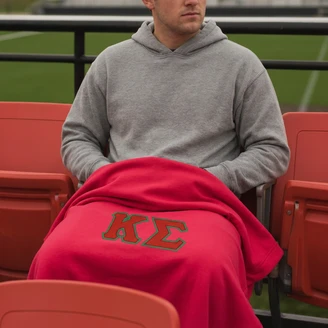 DISCOUNT-Kappa Sigma Twill Sweatshirt Blanket