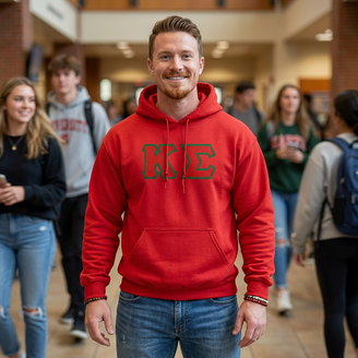 Kappa Sigma Custom Twill Hooded Sweatshirt