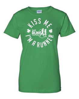 Kiss Me I'm a Runner Tee - SHE RUNS