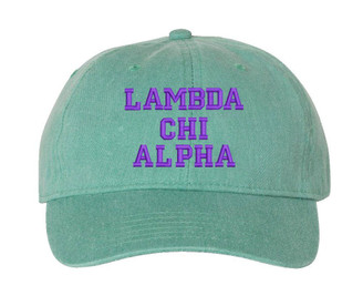  Lambda Chi Alpha Pigment Dyed Baseball Cap 