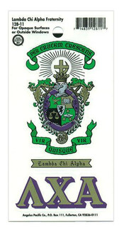  Lambda Chi Alpha Crest - Shield Decal 