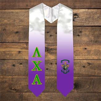  Lambda Chi Alpha Extra Fancy Simple Greek Graduation Stole W Crest 