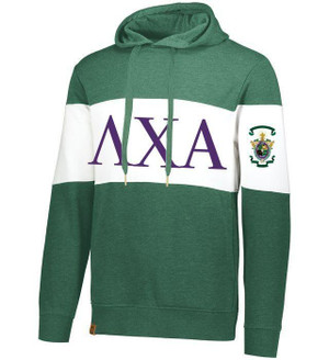  Lambda Chi Alpha Ivy League Hoodie W Crest On Left Sleeve 