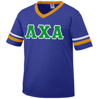 DISCOUNT-Lambda Chi Alpha Jersey With Greek Applique Letters