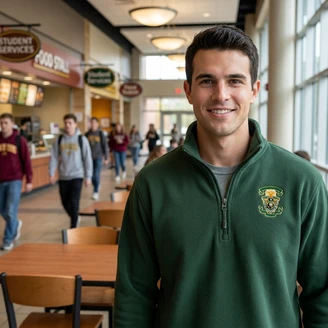 DISCOUNT-Lambda Chi Alpha Emblem 1/4 Zip Pullover