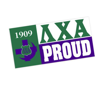  Lambda Chi Alpha Proud Bumper Sticker - CLOSEOUT 
