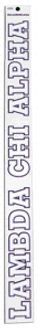  Lambda Chi Alpha Long Window Decal 
