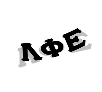  Lambda Phi Epsilon Big Greek Letter Window Sticker Decal 