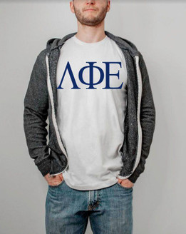  Lambda Phi Epsilon Printed Lettered Shirt 