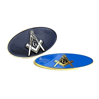 SAVAGE Mason / Freemason Oval Car Badge 