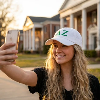 Delta Zeta Letter Hat