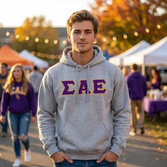Sigma Alpha Epsilon Lettered Hoodie