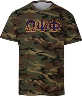 Omega Psi Phi 2 Day Ship Camo Twill Tee