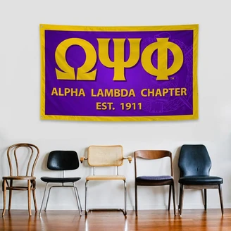 Omega Psi Phi 3 x 5 Flag