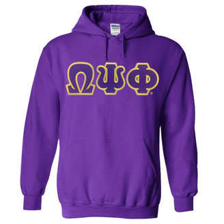 DISCOUNT Omega Psi Phi Lettered Hooded Sweatshirt - Best Value