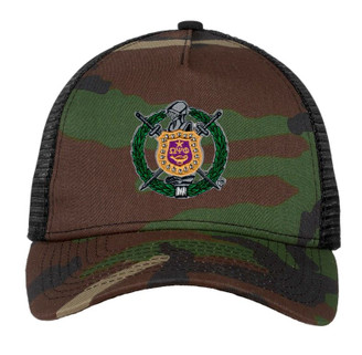 DISCOUNT-Omega Psi Phi Crest - Shield Camouflage New Era