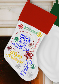 Order Of Eastern Star Christmas Stocking