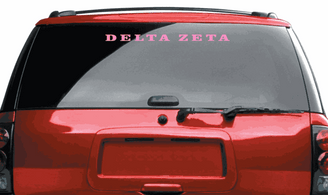  Outside of Window Greek Car Decal 