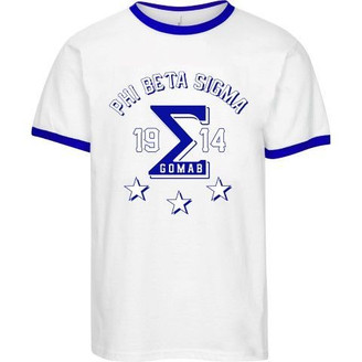 Phi Beta Sigma 2 Day Ship SIGMA Ringer Tee