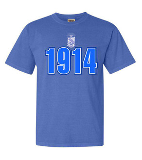  Phi Beta Sigma Comfort Colors Heavyweight Established T-Shirt 