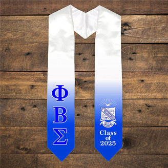  Phi Beta Sigma Extra Fancy Greek Class Of  Graduation Stole 