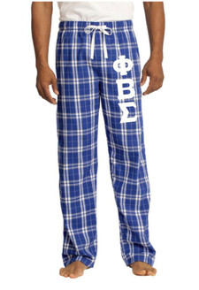 Phi Beta Sigma Pajamas - Sigma Flannel Plaid Pant - PJ's 