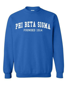  Phi Beta Sigma Fraternity Founders Crew Sweatshirt 