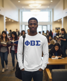 Phi Beta Sigma Lettered Long Sleeve Shirt