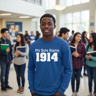 Phi Beta Sigma Logo Long Sleeve Tee
