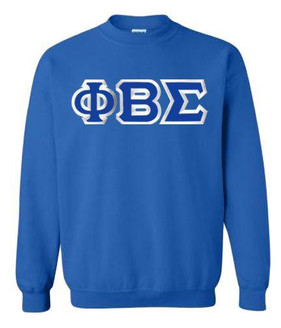  Phi Beta Sigma Custom Twill Crewneck Sweatshirt 