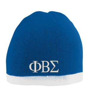  Phi Beta Sigma Two Tone Knit Beanie 