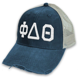  Phi Delta Theta Distressed Trucker Hat 