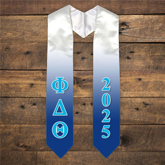  Phi Delta Theta Extra Fancy Greek Graduation Stole W Year 