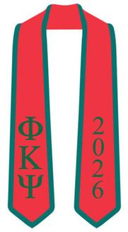 Phi Kappa Psi Graduation Sash Stole w/ Year
