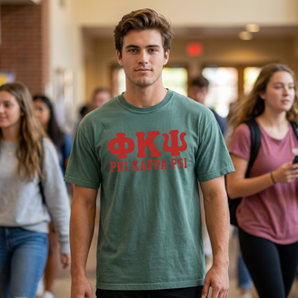 Phi Kappa Psi Greek Custom Comfort Colors Heavyweight T-Shirt