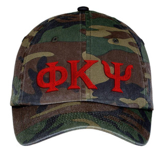  Phi Kappa Psi Lettered Camouflage Hat 