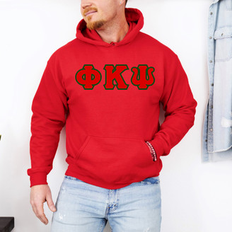 DISCOUNT Phi Kappa Psi Lettered Hooded Sweatshirt - Best Value