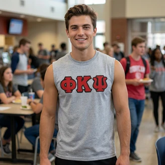 DISCOUNT- Phi Kappa Psi Lettered Sleeveless Tee