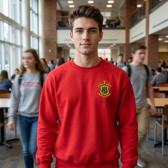 DISCOUNT-Phi Kappa Psi World Famous Crest - Shield Crewneck Sweatshirt - Best Value