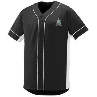 DISCOUNT-Phi Kappa Sigma Fraternity Crest - Shield Slugger Baseball Jersey